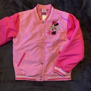 NWT Disney Minnie Mouse Pink and Magenta Kids Jacket